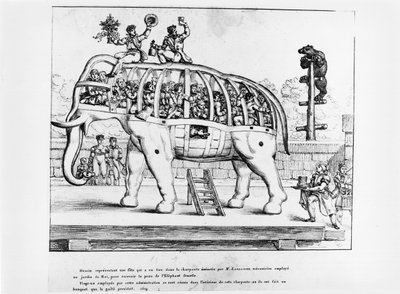 Jardim das Plantas em Paris, 1819 de French School