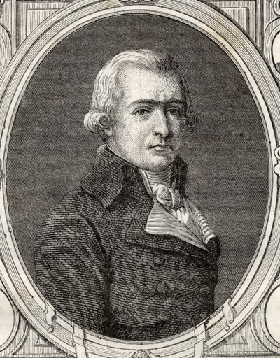 Jean-Baptiste-Andre Amar, de "História da Revolução Francesa" por Louis Blanc (1811-82) de French School
