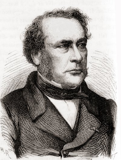 Jean-Baptiste Joseph Dieudonné Boussingault, de Les Merveilles de la Science, publicado c.1870 (gravura) de French School