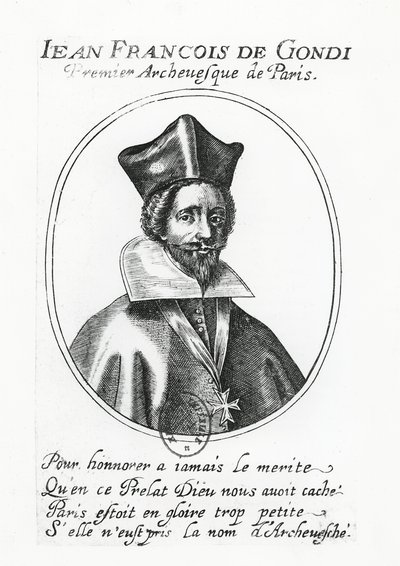 Jean-François de Gondi (gravura) de French School