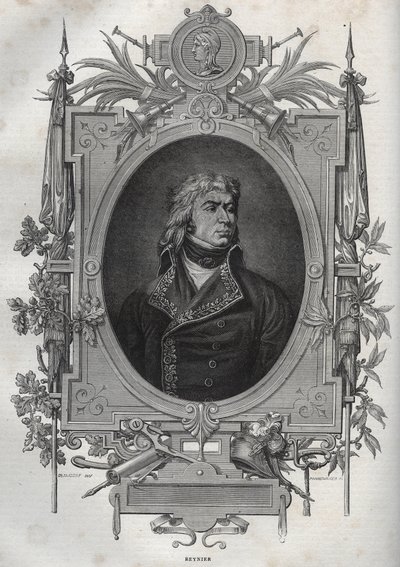 Jean-Louis-Ebenezer REYNIER (1771-1814), general francês da Revolução e do Primeiro Império - Jean Louis Ebenezer Reynier, general do exército francês durante as Guerras Revolucionárias Francesas - da "Nouvelle Encyclopedie Nationale" de Maurice La Charest de French School