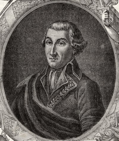 Jean Baptiste Camille Canclaux (1740-1817) de "História da Revolução Francesa" por Louis Blanc (1811-82) de French School