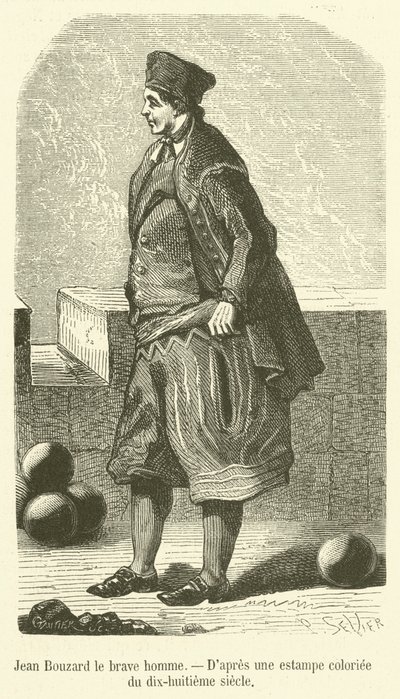 Jean Bouzard o bom homem (gravura) de French School