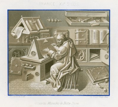Jean Mielot no scriptorium de French School