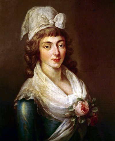 Jeanne Marie Manon Philippon na época da Revolução Francesa de French School