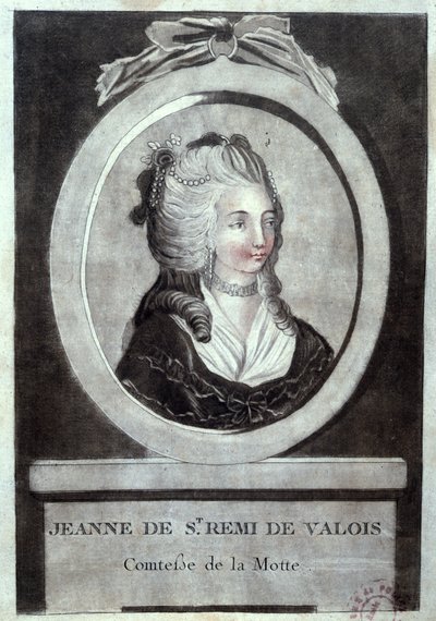 Jeanne de Valois-Saint-Remy (1756-91), Condessa de La Motte, c.1786 de French School