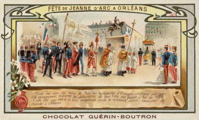 Festival Joana of Arc, Orleans, França (chromolitho) de French School