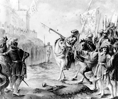 Joana d&39;Arc ordena que os ingleses deixem a França, 1789 de French School