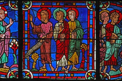 João Batista com Cristo (w0) de French School