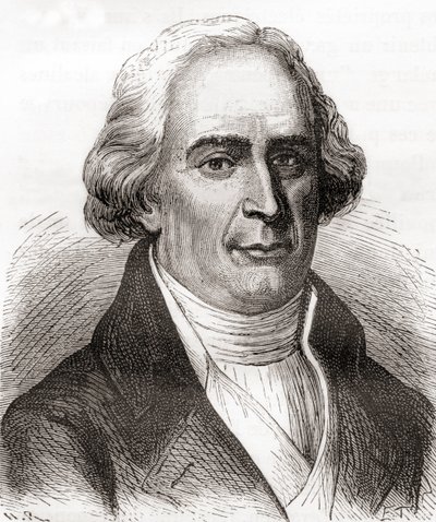 Joseph-Michel Montgolfier, de Les Merveilles de la Science, publicado c.1870 (gravura) de French School