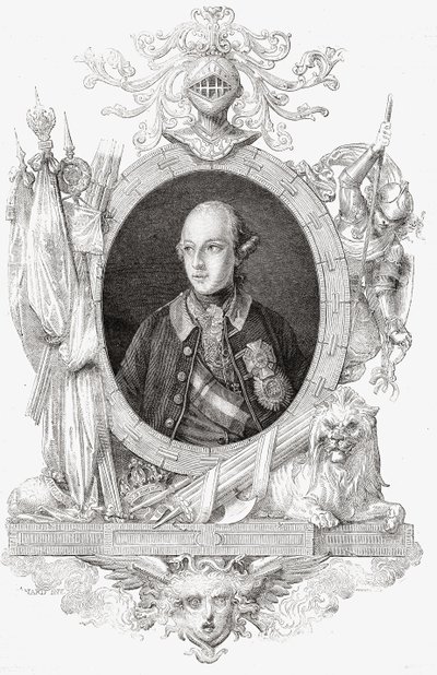 Joseph II, de "História da Revolução Francesa" por Louis Blanc (1811-82) (gravura) de French School