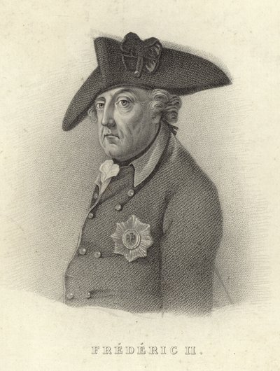 Rei Frederico II da Prússia de French School