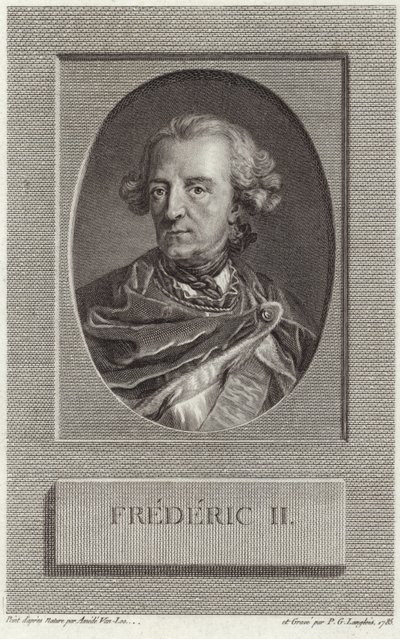 Rei Frederico II da Prússia de French School
