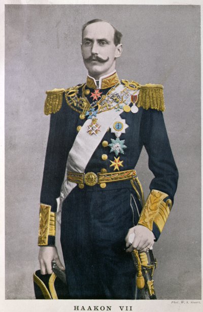 Rei Haakon VII da Noruega (1872-1957), início do século XX de French School