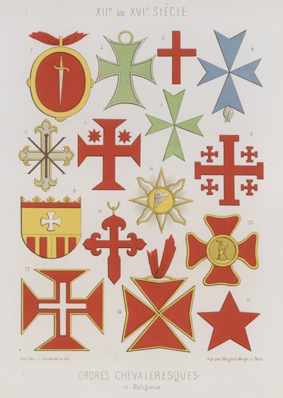 Cavaleiros e ordens religiosas de French School