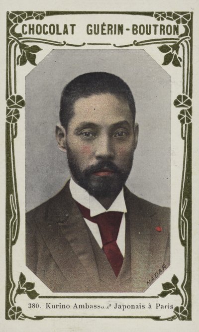 Kurino, embaixador japonês em Paris (foto colorida) de French School