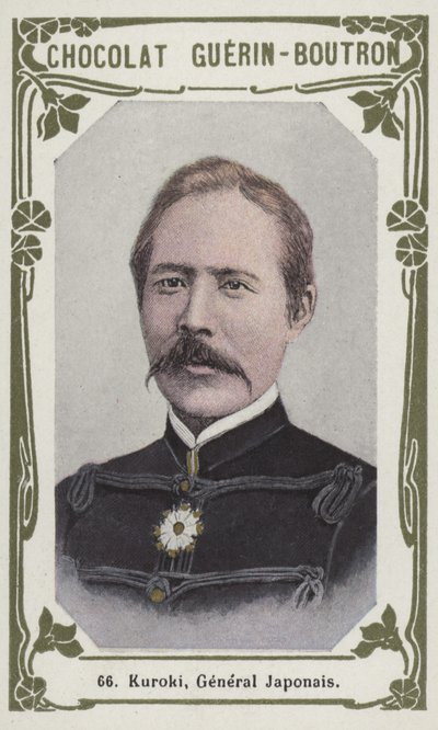 Kuroki, general japonês (foto colorida) de French School