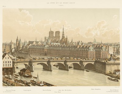 A Cité e a Pont-Neuf, 1665 de French School