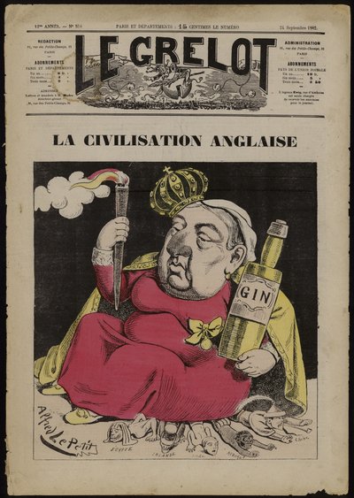 La Civilisation Anglaise - à base de Gin (cor litho) de French School