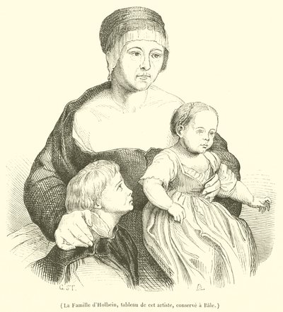 A família de Holbein (gravura) de French School