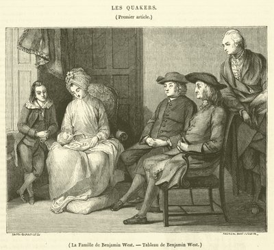 La Famille de Benjamin West (gravura) de French School