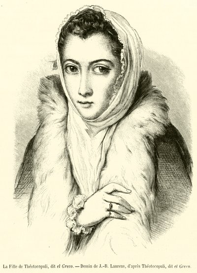 A Filha de Theotocopuli, conhecida como El Greco (gravura) de French School