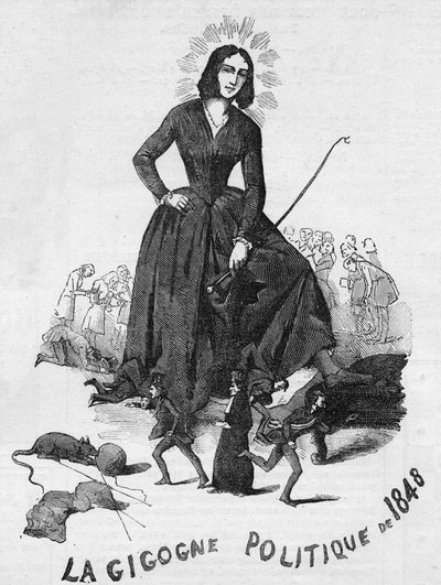 O Gigno Político de 1848 (George Sand (Aurore Dupin, Baronesa Dudevant) (1804-1876) escritor francês). de French School