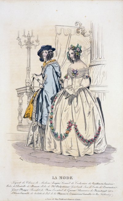 La Mode: Propaganda para a moda feminina do século XIX de French School