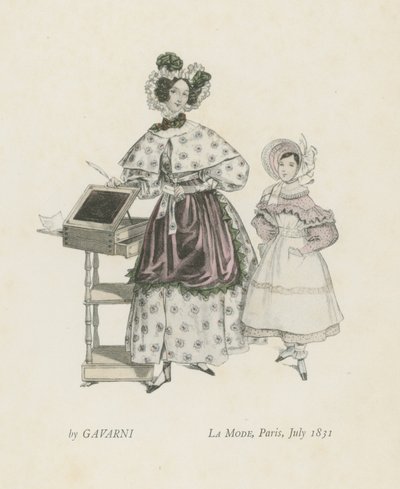 Moda, Paris, julho de 1831 de French School