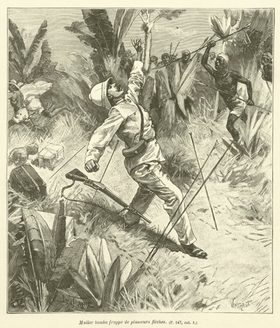 The Death Of The Explorer Muller (gravura) de French School
