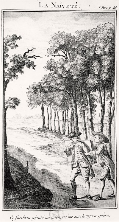 La Naivete (gravura) de French School