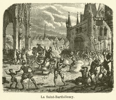La Saint-Barthelemy (gravura) de French School
