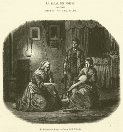 A Bruxa dos Vosges (gravura) de French School