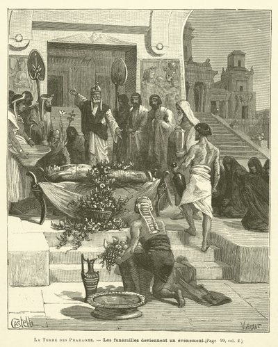 A terra dos faraós (gravura) de French School