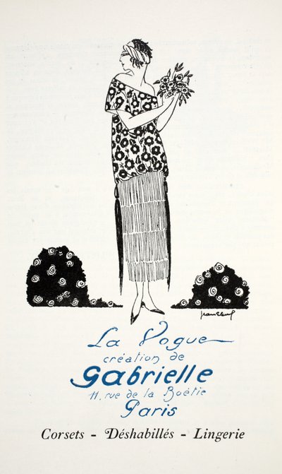 Criação da Vogue de Gabrielle (estêncil) de French School