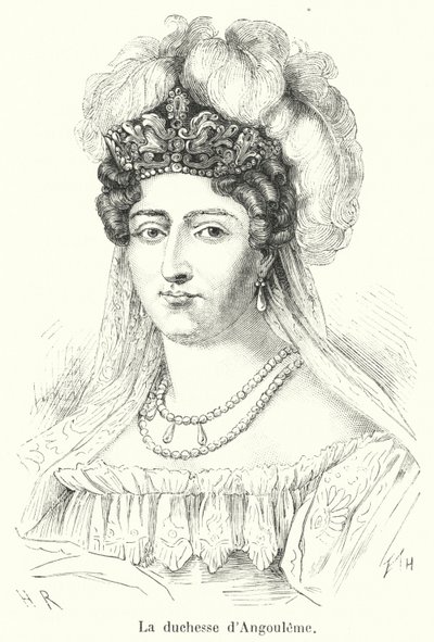 A duquesa de Angoulême de French School