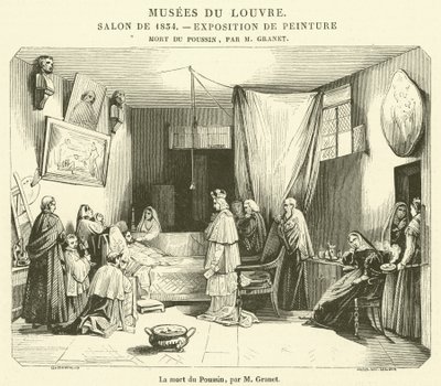 A morte de Poussin (gravura) de French School