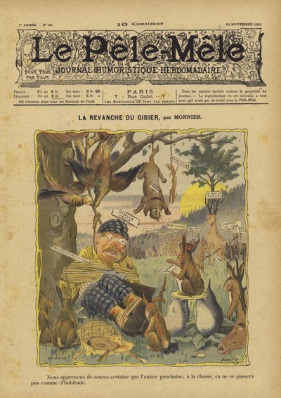 A vingança do jogo. Ilustração para Le Pele-Mele de French School