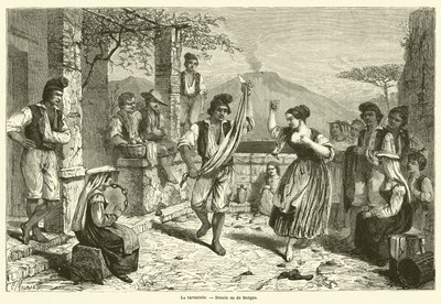 La tarentelle (gravura) de French School