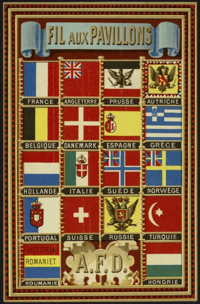 Etiqueta para segmento de bandeira de French School