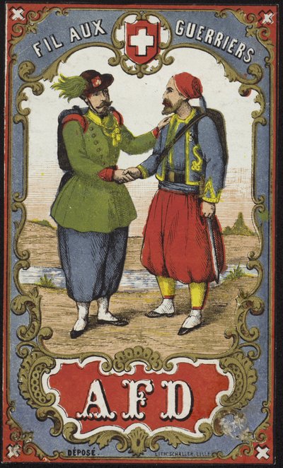 Etiqueta para fio de guerreiros de French School