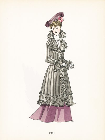 Moda feminina, 1901 de French School