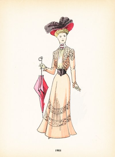 Moda feminina, 1901 de French School