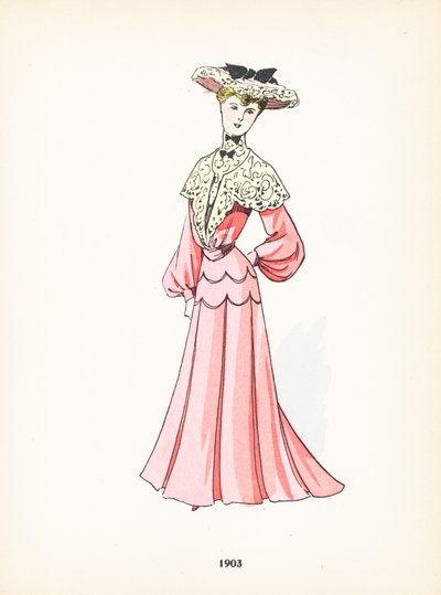 Moda feminina, 1903 de French School