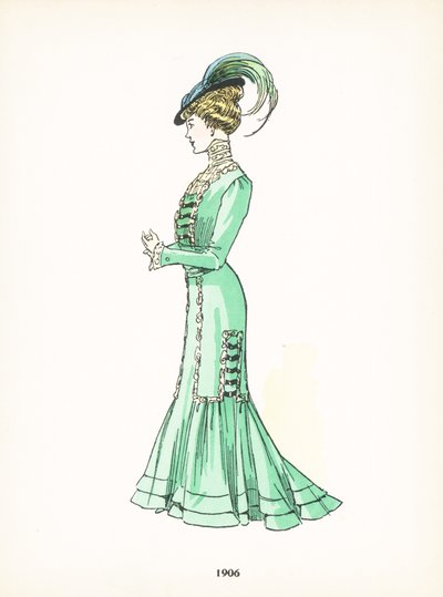 Moda feminina, 1906 de French School