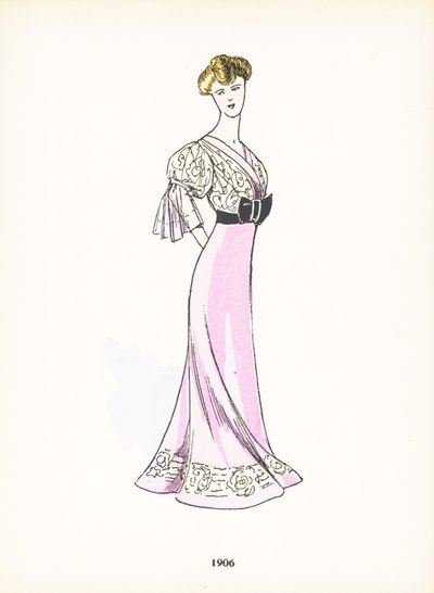 Moda feminina, 1906 de French School