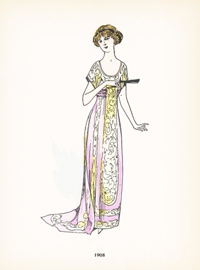 Moda feminina, 1908 de French School
