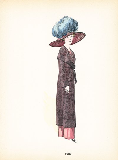 Moda feminina, 1909 de French School