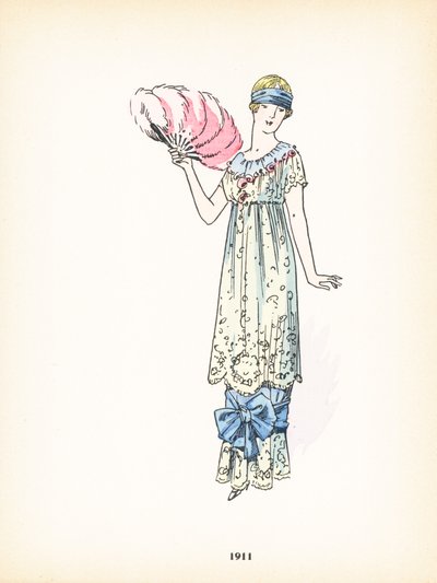 Moda feminina, 1911 de French School