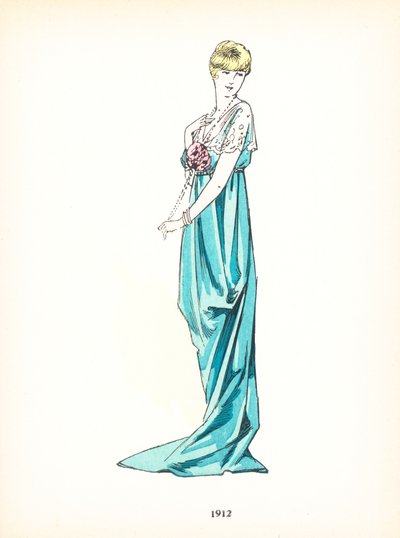 Moda feminina, 1912 de French School